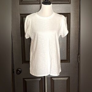 St. John's Bay Soft White Short Sleeve Tee